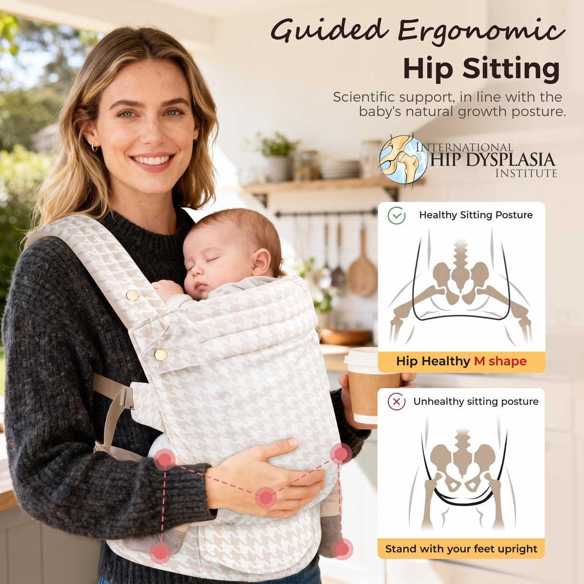 Ergonomic Hip-Support Baby Carrier